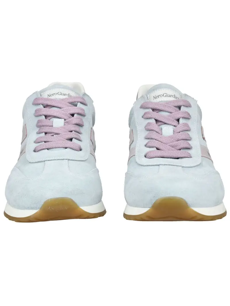 Sneaker bassa blu chiaro / lilla chiaro / argento miniatura 3