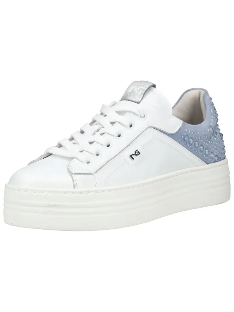 Sneaker bassa blu cielo / bianco
