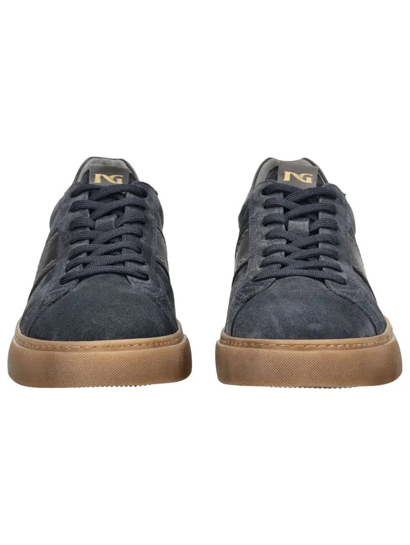 Sneaker bassa blu scuro miniatura 3