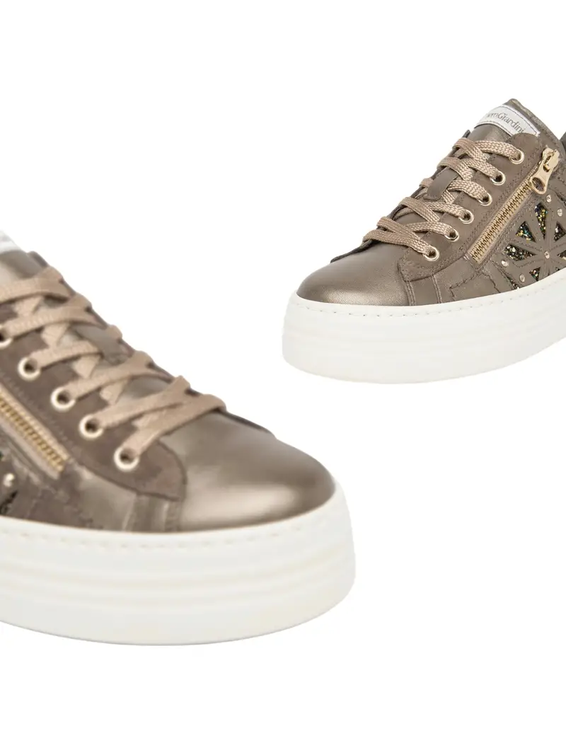 Nero Giardini Sneaker bassa bronzo / oro / verde miniatura 2