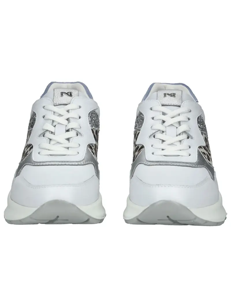 Nero Giardini Sneaker bassa crema / marrone / nero / argento / bianco miniatura 3