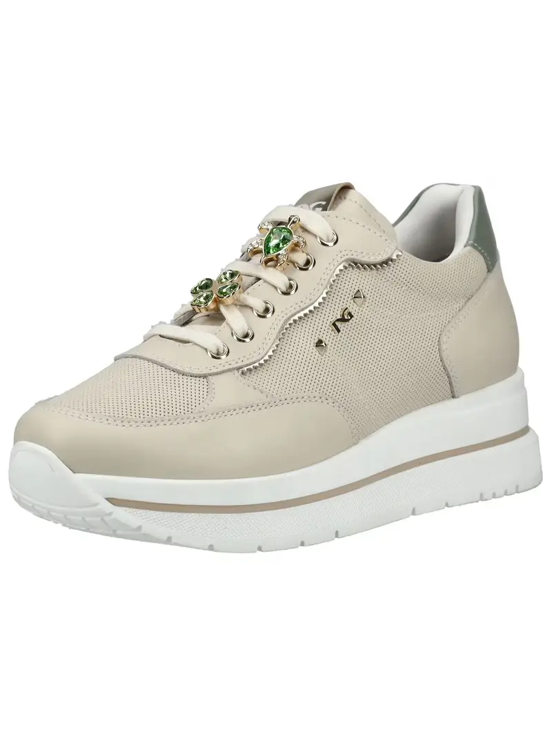 Sneaker bassa crema / verde