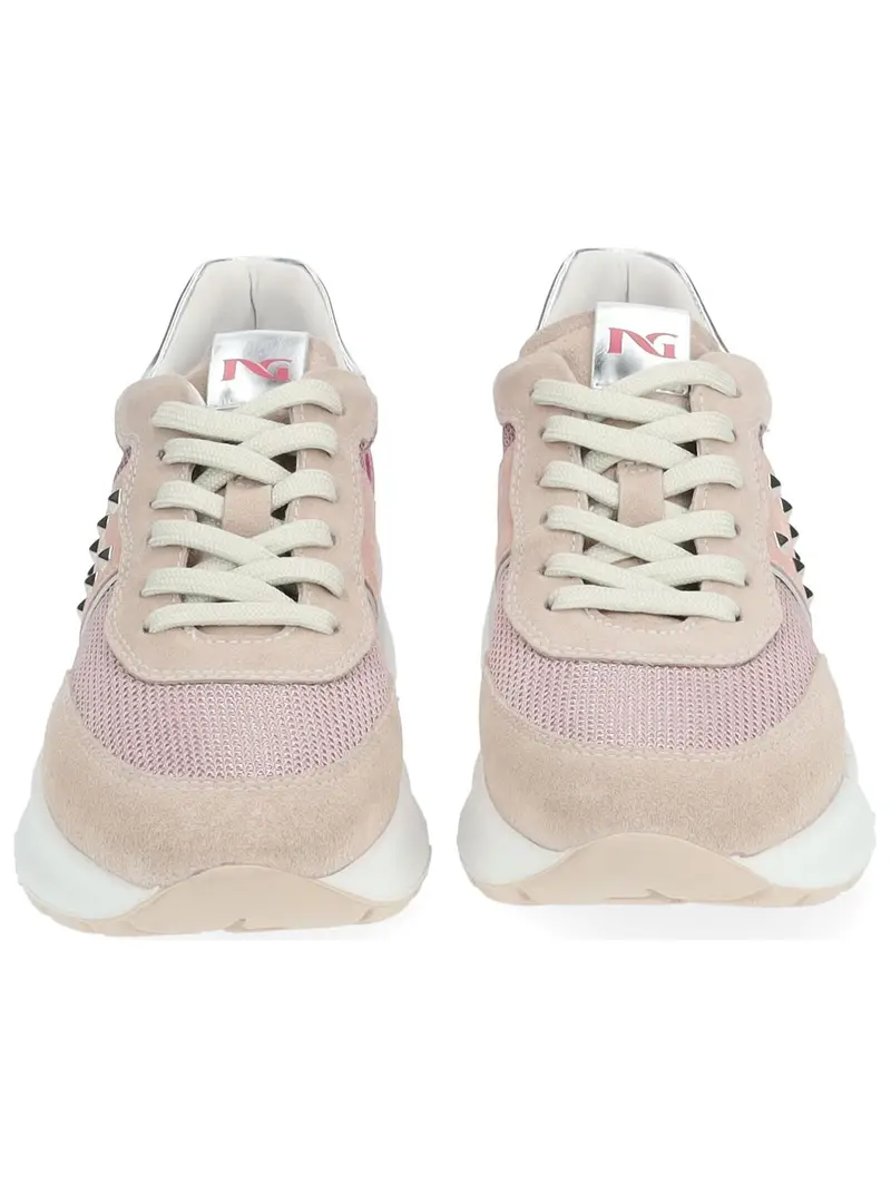 Nero Giardini Sneaker bassa écru / rosa / rosa chiaro / argento miniatura 3