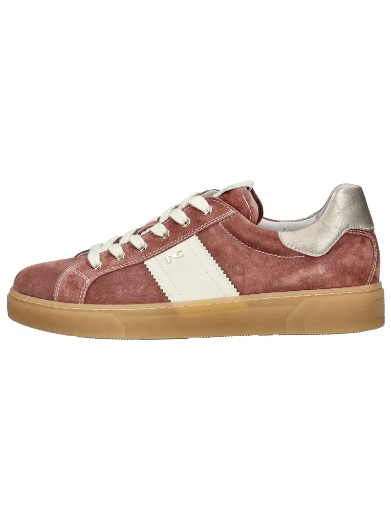 Sneaker bassa grigio argento / rosa / bianco miniatura 2