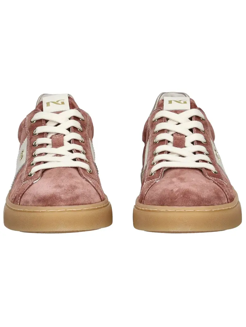 Sneaker bassa grigio argento / rosa / bianco miniatura 3