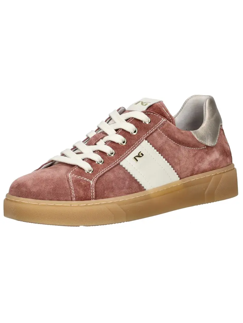 Sneaker bassa grigio argento / rosa / bianco