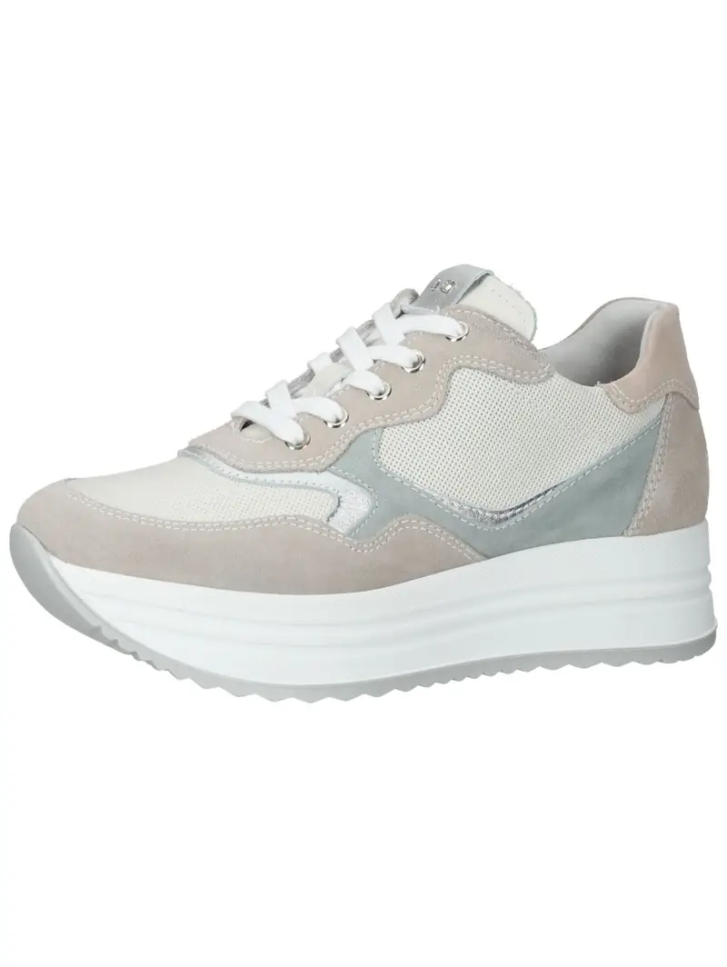 Nero Giardini Sneaker bassa  grigio chiaro / rosa chiaro / bianco