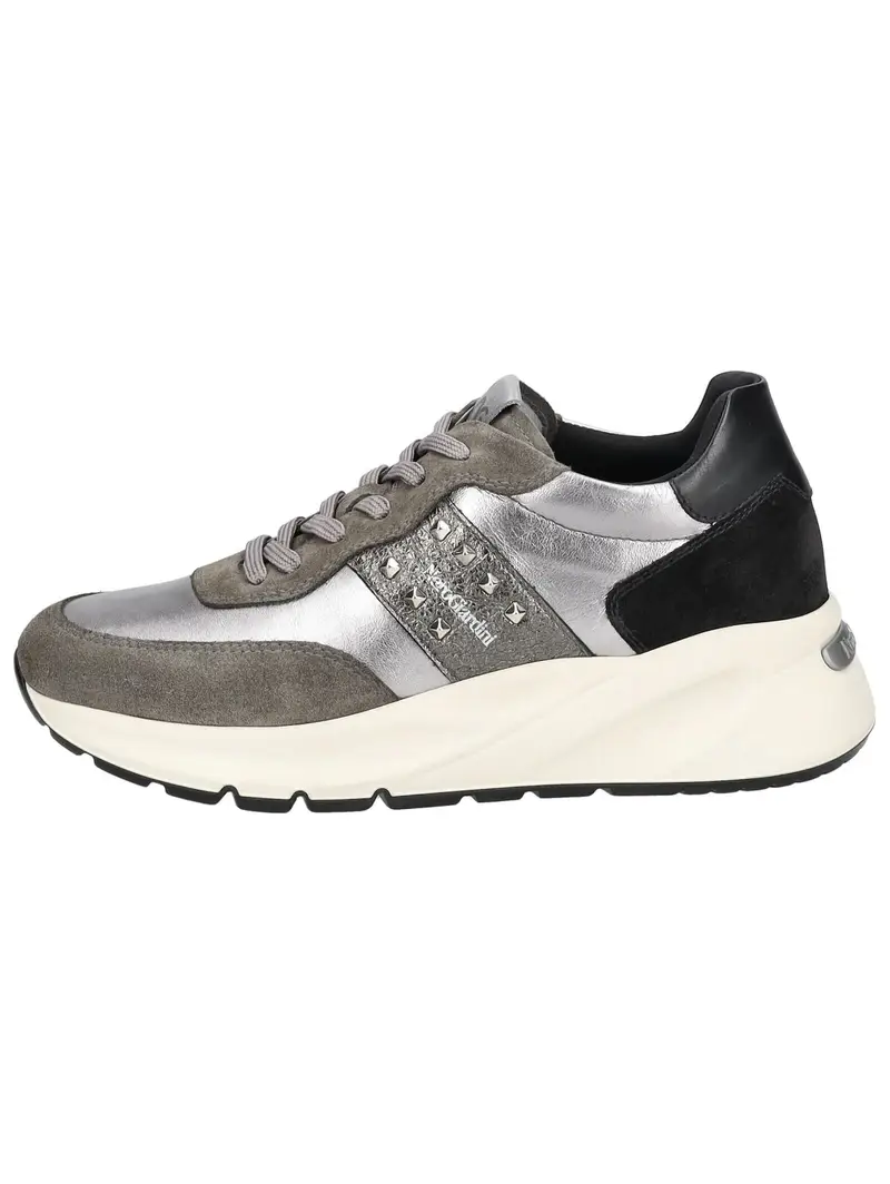 Nero Giardini Sneaker bassa  grigio / nero / argento