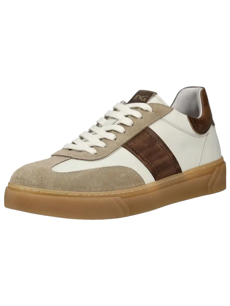 Sneaker bassa marrone / marrone scuro / bianco