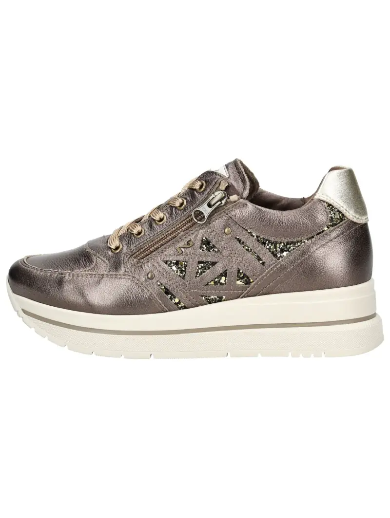 Sneaker bassa marrone / oro miniatura 2