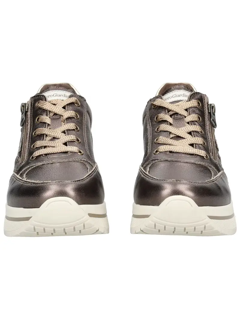 Sneaker bassa marrone / oro miniatura 3