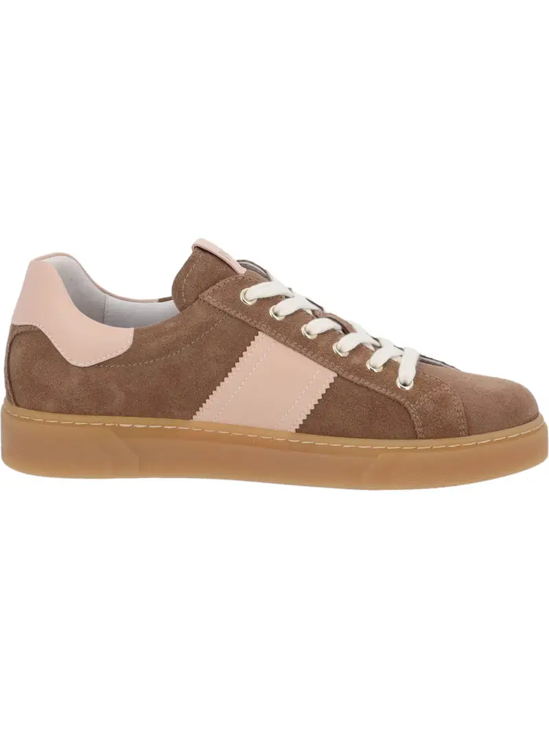 Sneaker bassa marrone / rosa miniatura 3