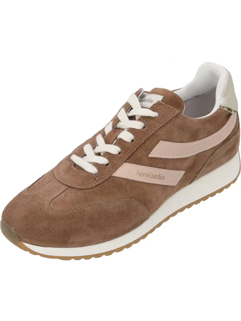 Sneaker bassa marrone / rosa / bianco naturale