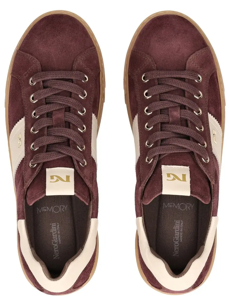 Nero Giardini Sneaker bassa marrone scuro / bianco miniatura 2