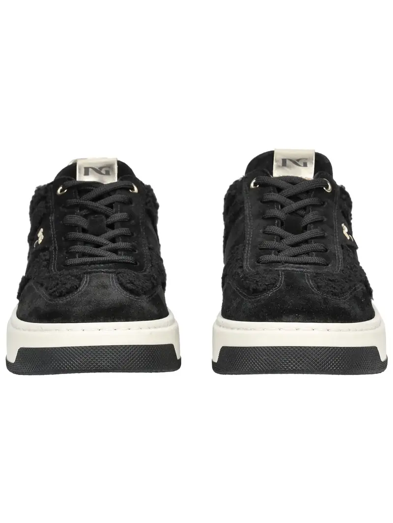 Sneaker bassa nero / argento miniatura 3