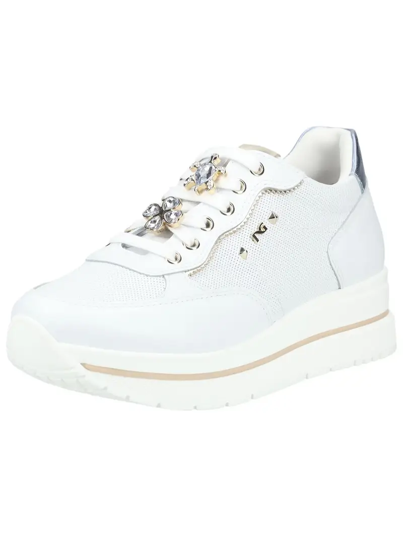 Sneaker bassa oro / argento / bianco