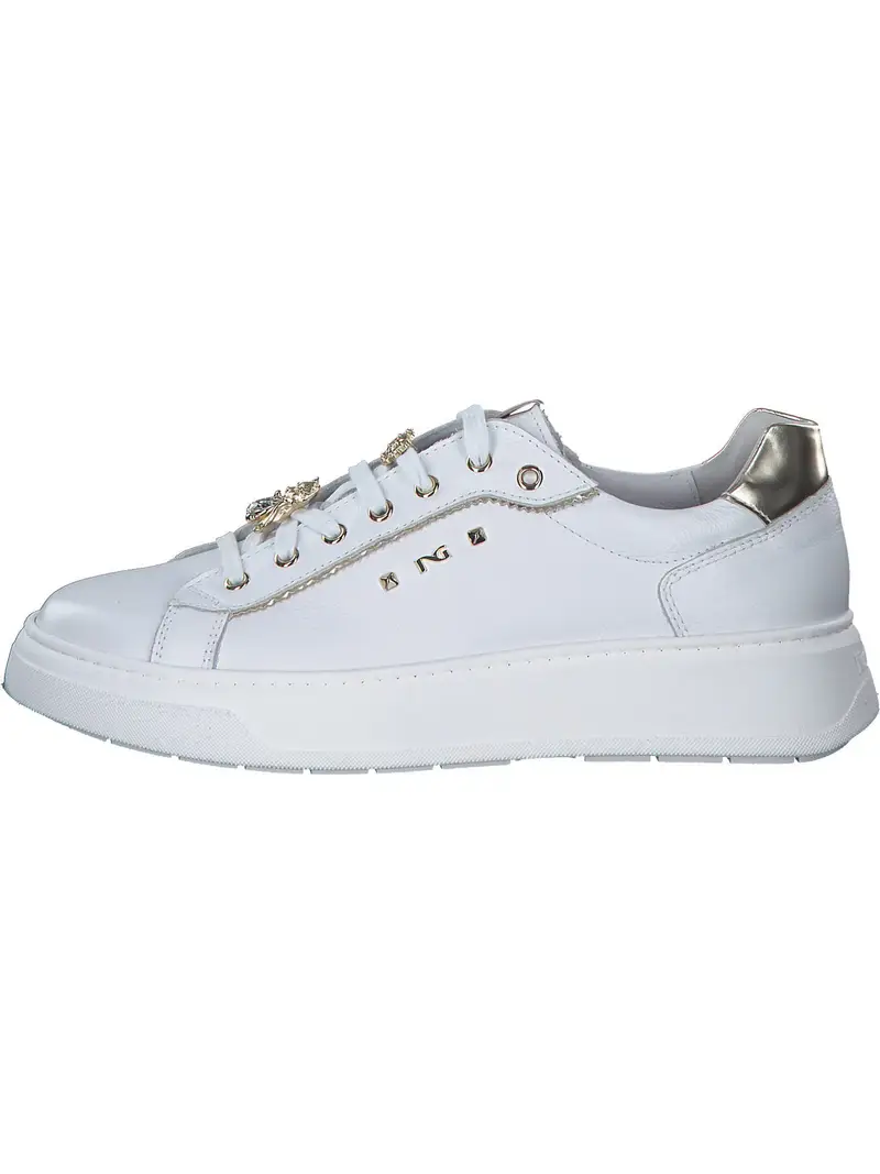 Sneaker bassa oro / bianco miniatura 2