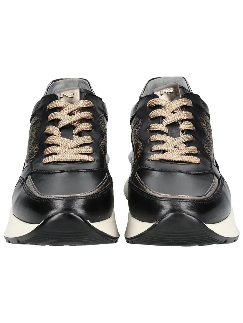 Sneaker bassa oro / nero miniatura 3