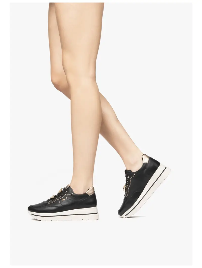 Nero Giardini Sneaker bassa oro / nero miniatura 3