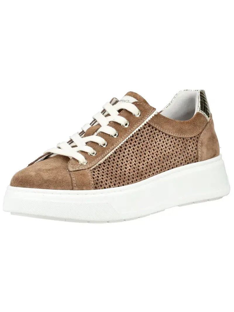 Sneaker bassa terra d ombra / oro