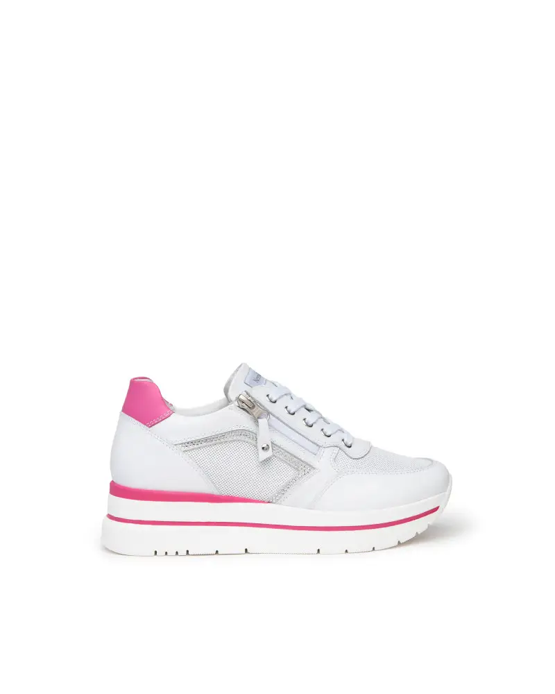 sneakers bianca zip e strass e409830d707 BIANCO