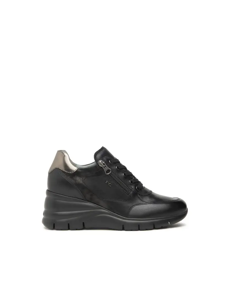 sneakers donna pelle nero i514120d100