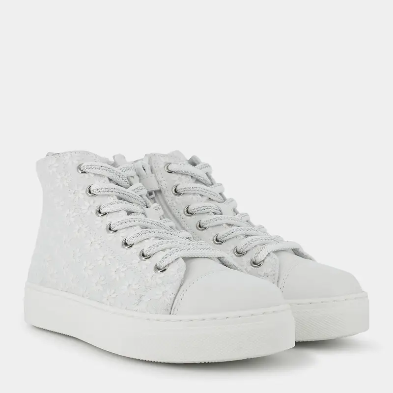 Sneakers Nero Giardini da Bambina, bianco miniatura 2