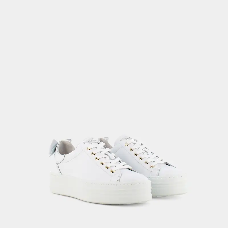 Sneakers Nero Giardini da Donna, bianco miniatura 2