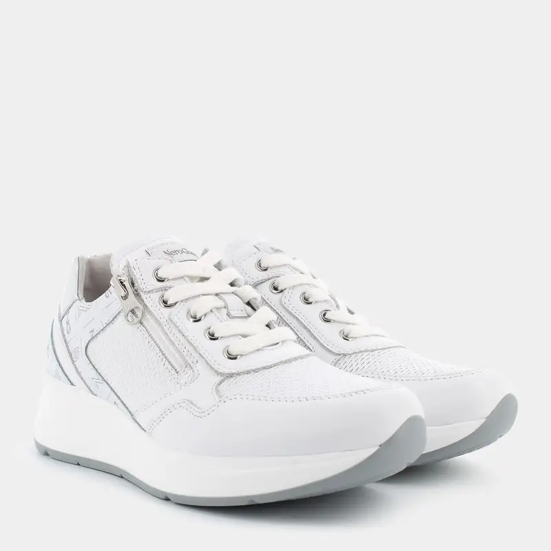 Sneakers Nero Giardini da Donna, bianco miniatura 2