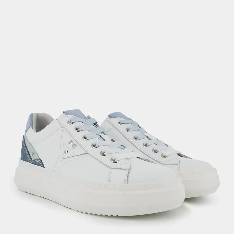 Sneakers Nero Giardini da Donna, bianco miniatura 2