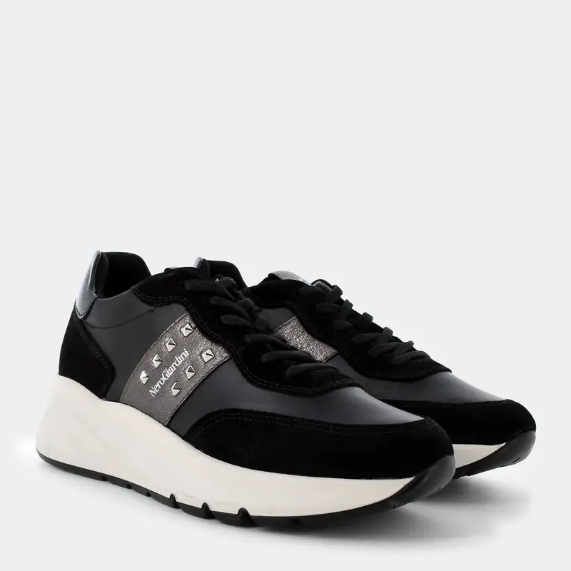 Sneakers Nero Giardini da Donna, nero miniatura 2