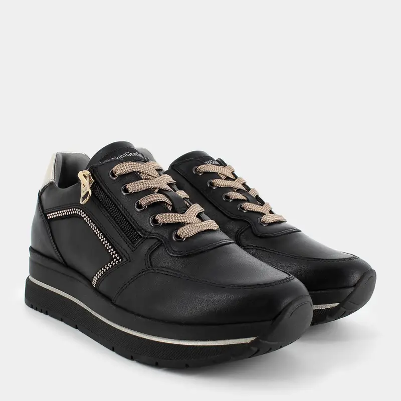Sneakers Nero Giardini da Donna, nero miniatura 2