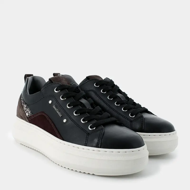 Sneakers Nero Giardini da Donna, nero miniatura 2