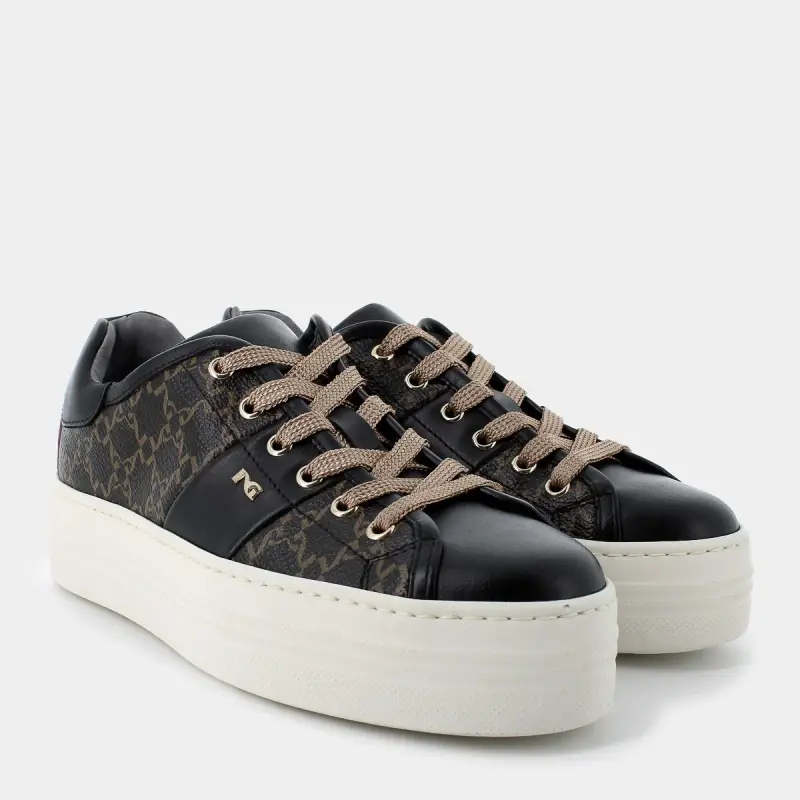 Sneakers Nero Giardini da Donna, nero miniatura 2