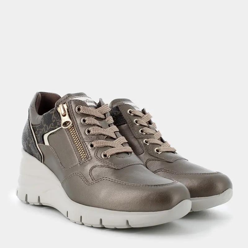 Sneakers Nero Giardini da Donna, oro miniatura 2