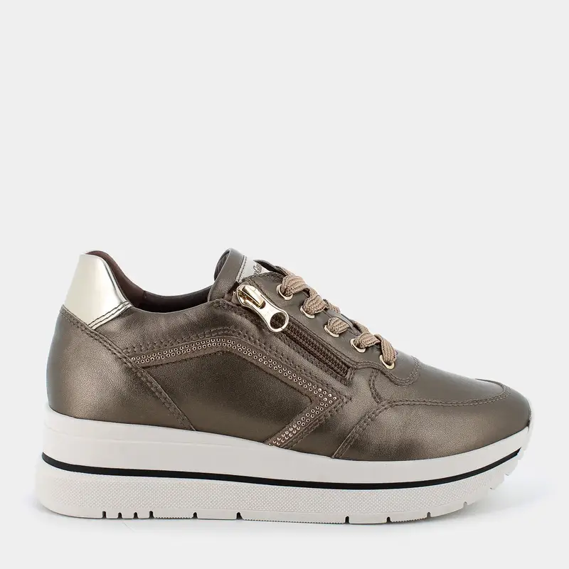 Sneakers Nero Giardini da Donna, oro