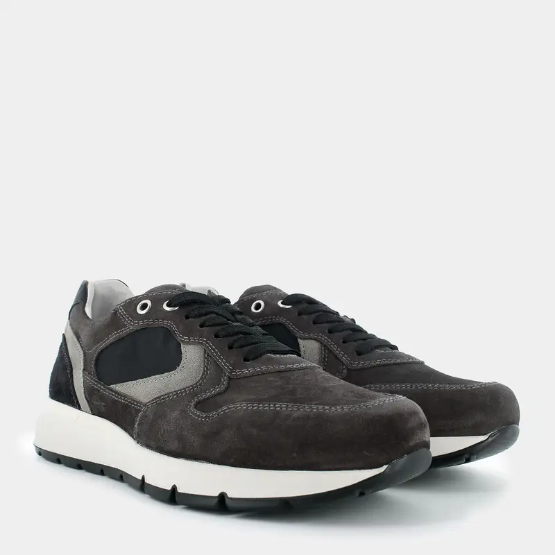 Sneakers Nero Giardini da Uomo, grigio miniatura 2