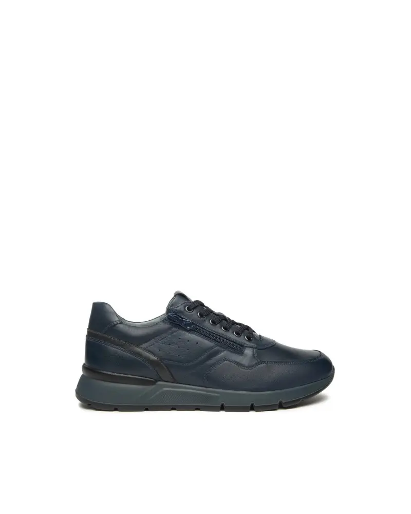 sneakers uomo in pelle blu i500870u200