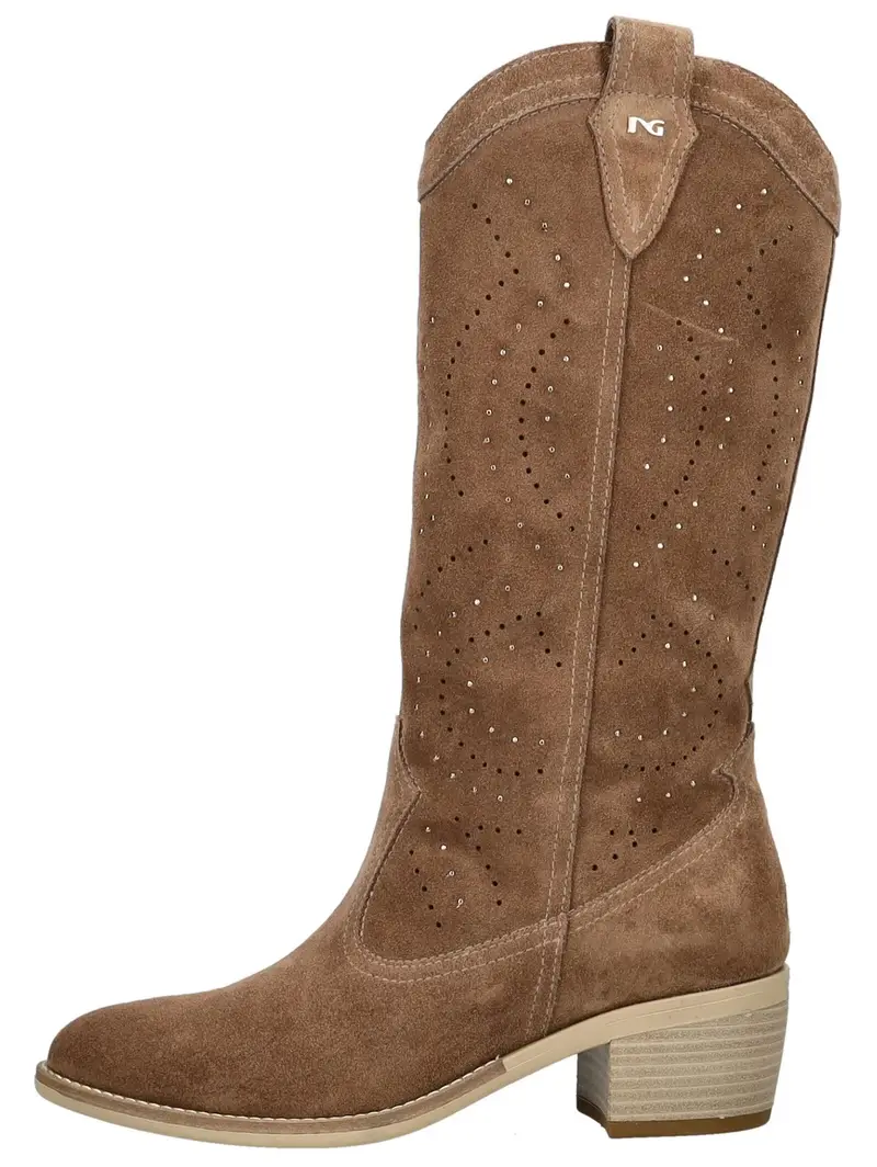 Stivale da cowboy marrone miniatura 2