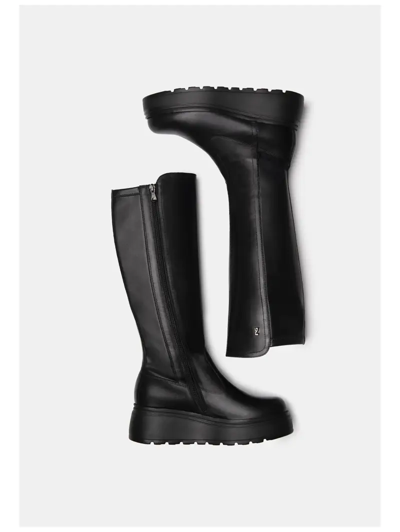 Stivale nero miniatura 3