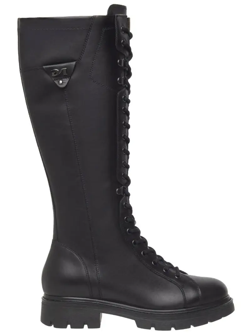 Nero Giardini Stivale stringato  nero miniatura 2