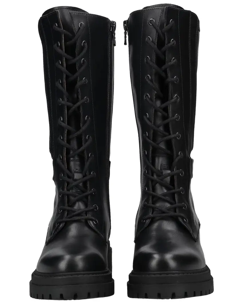 Stivale stringato nero miniatura 3