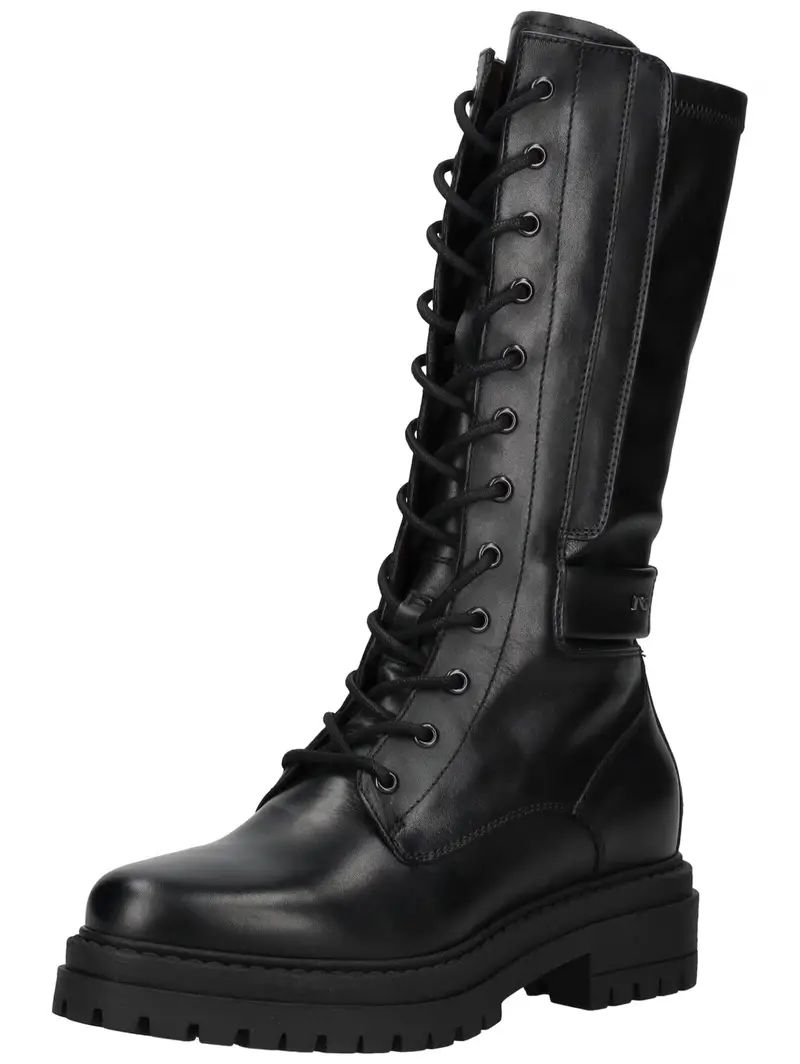 Stivale stringato nero