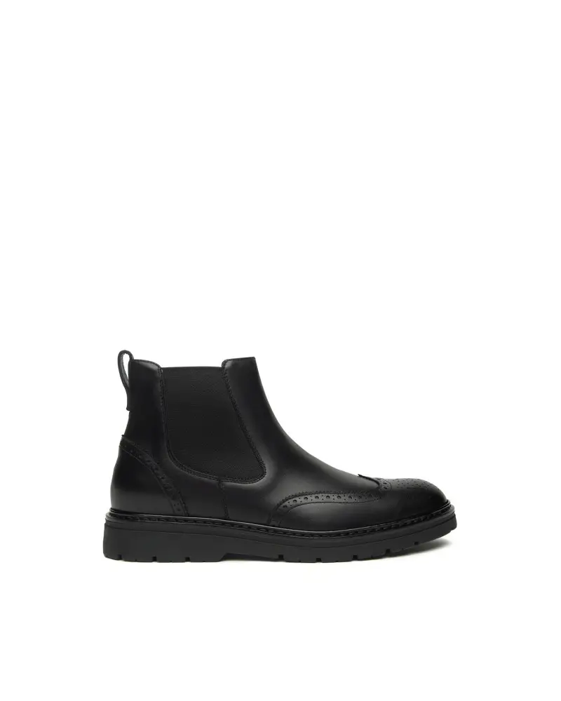 NERO GIARDINI Stivaletti Chelsea Uomo Nero 2521229
