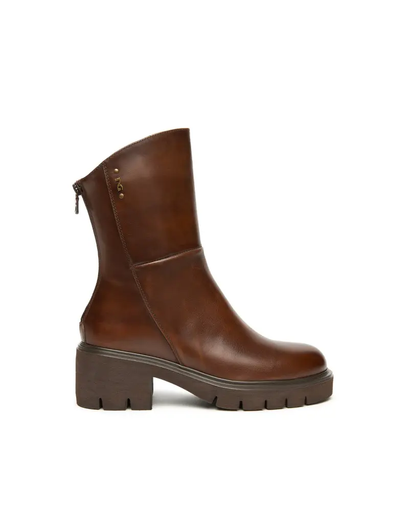 stivaletti donna in pelle col. beige i514819d412 MARRONE