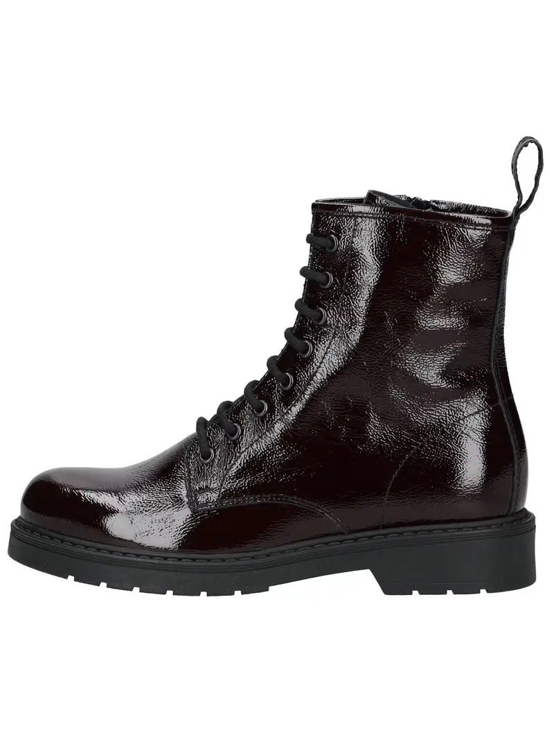 Stivaletto stringato bordeaux miniatura 2