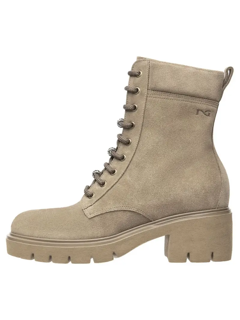 Stivaletto stringato marrone miniatura 2