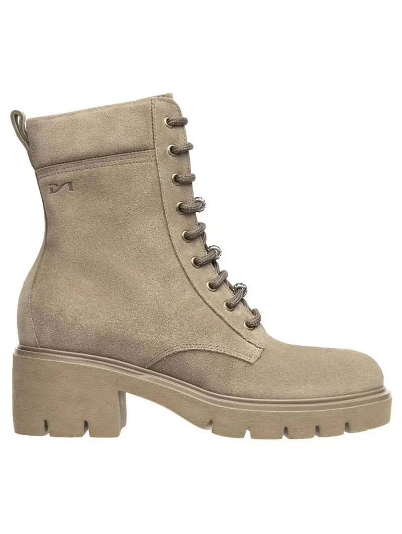 Stivaletto stringato marrone miniatura 3