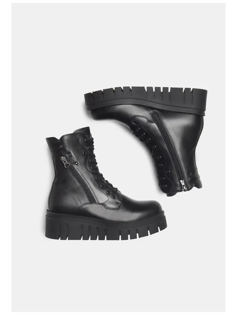 Stivaletto stringato nero miniatura 3