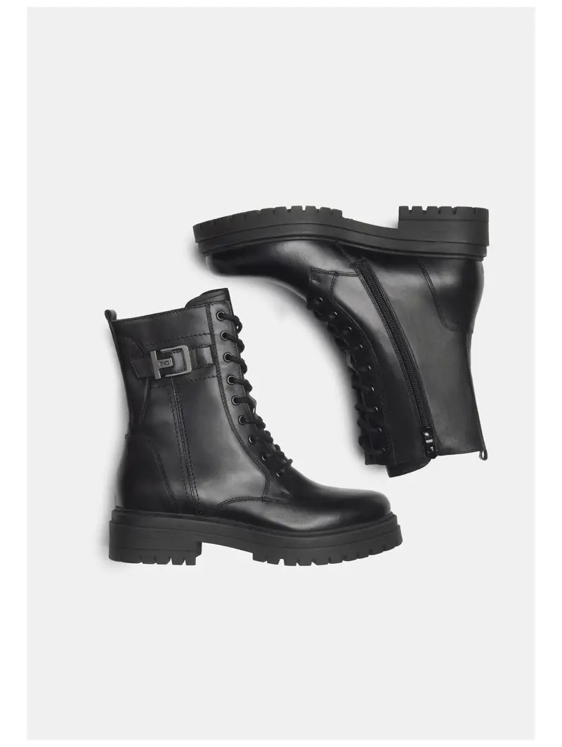 Stivaletto stringato nero miniatura 3